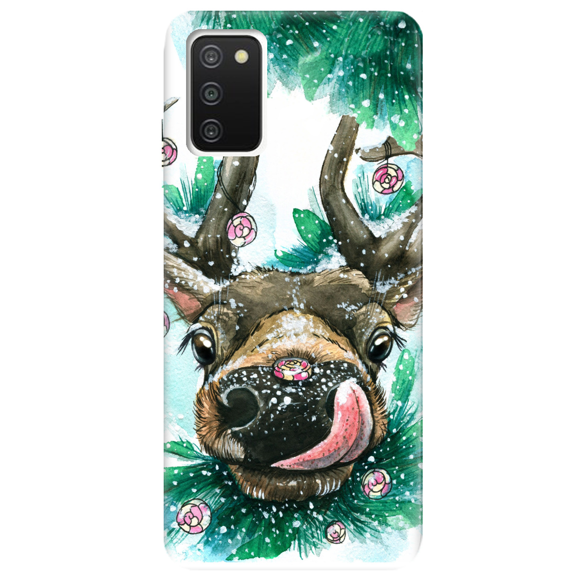 Чехол для Samsung Galaxy A03s Сute deer - фото 1 - Чехлы для телефонов